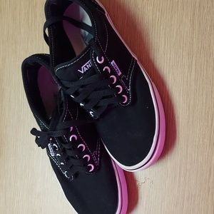 Black and white vans